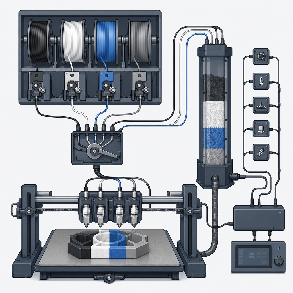 Impresora 3D multicolor: guía de errores y configuración - ilustracion 1