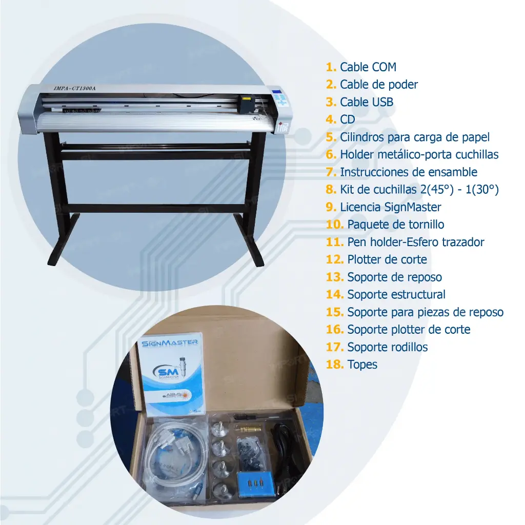 Plotter de corte IMPA Teneth CT1300A