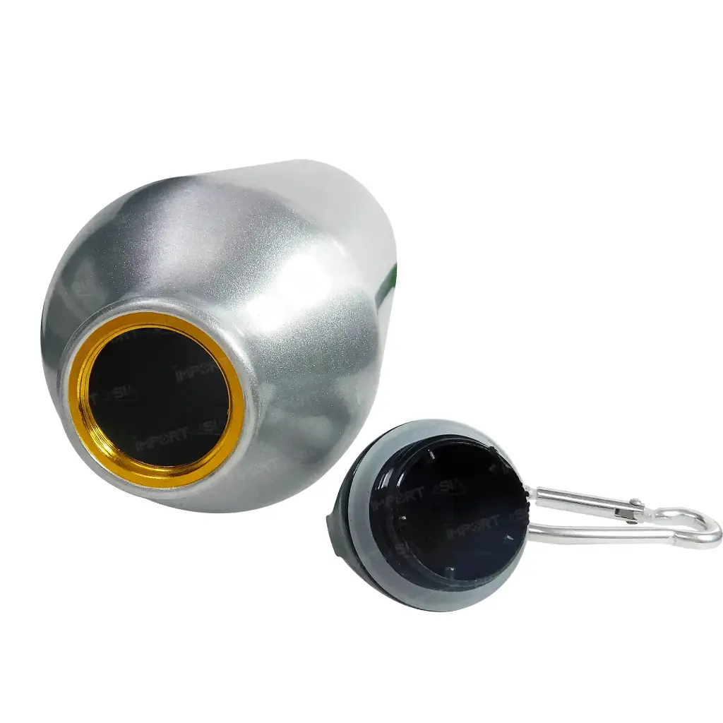 Caramañola metalica plateada 600ml sublimable 