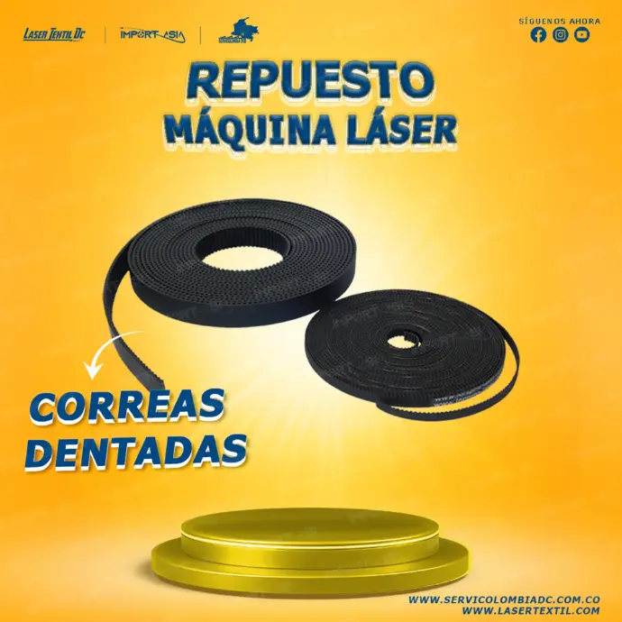 Correa para motor láser 15 mm x 1 ms