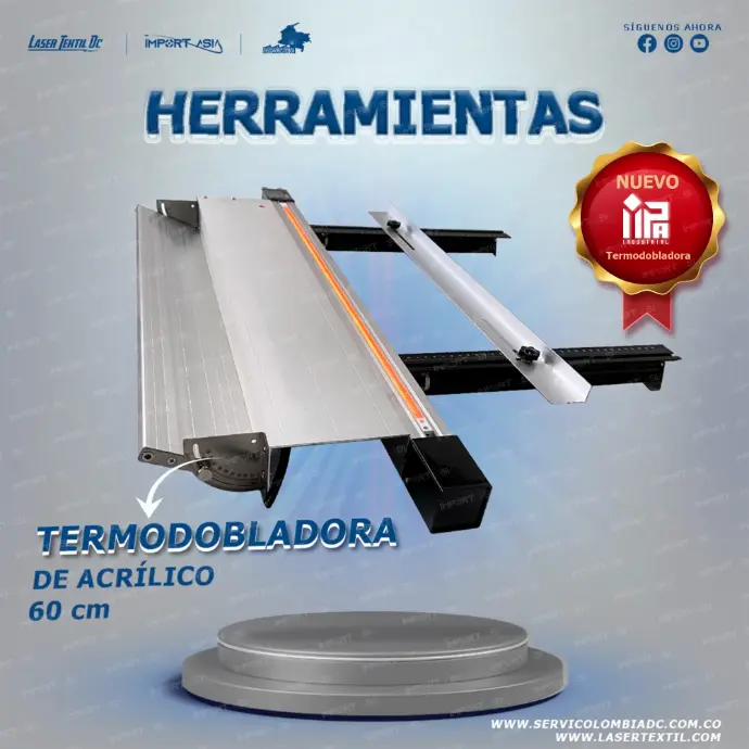 Termodobladora de acrílico 60 cm