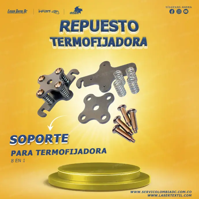 Soporte de compresión para termofijadora 8 en 1