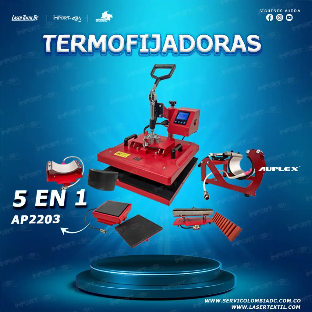[AP-2203] Termofijadora 5 en 1 Resistencias Intercambiables AP2203