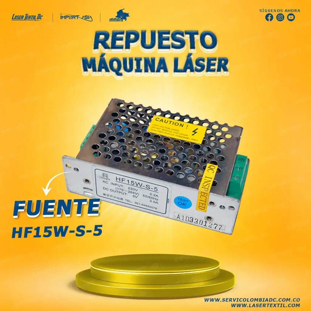 Fuente de alimentación conmutada HF15 w