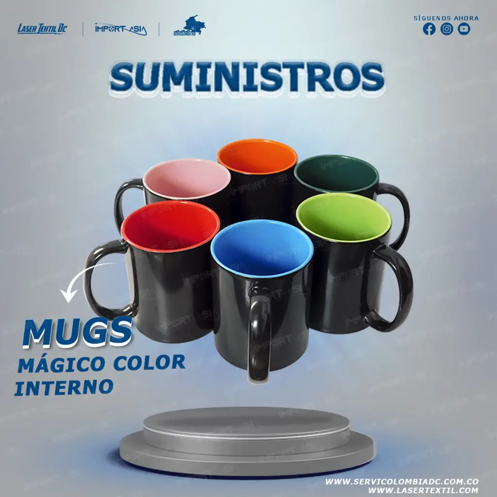 [MAG-VERDECLARO] Mug mágico color interno brillante 11 oz (VERDE CLARO)