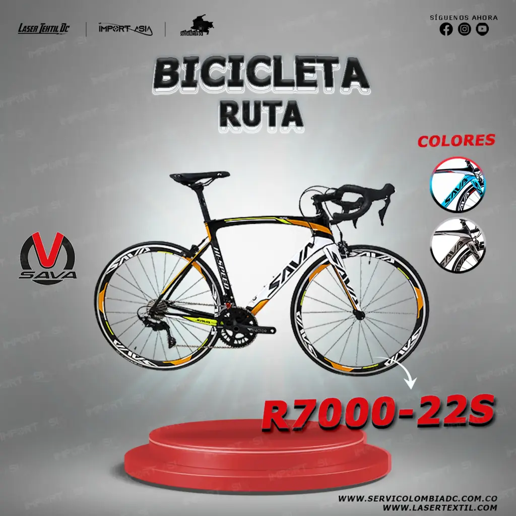 [R700022S-70*54] Bicicleta de Ruta Sava Wind of War R7000 22S (70*54)