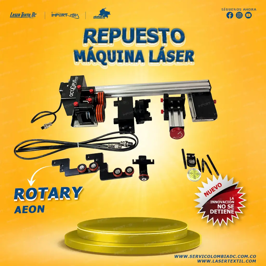 Rotary para máquina láser AEON serie RedLine