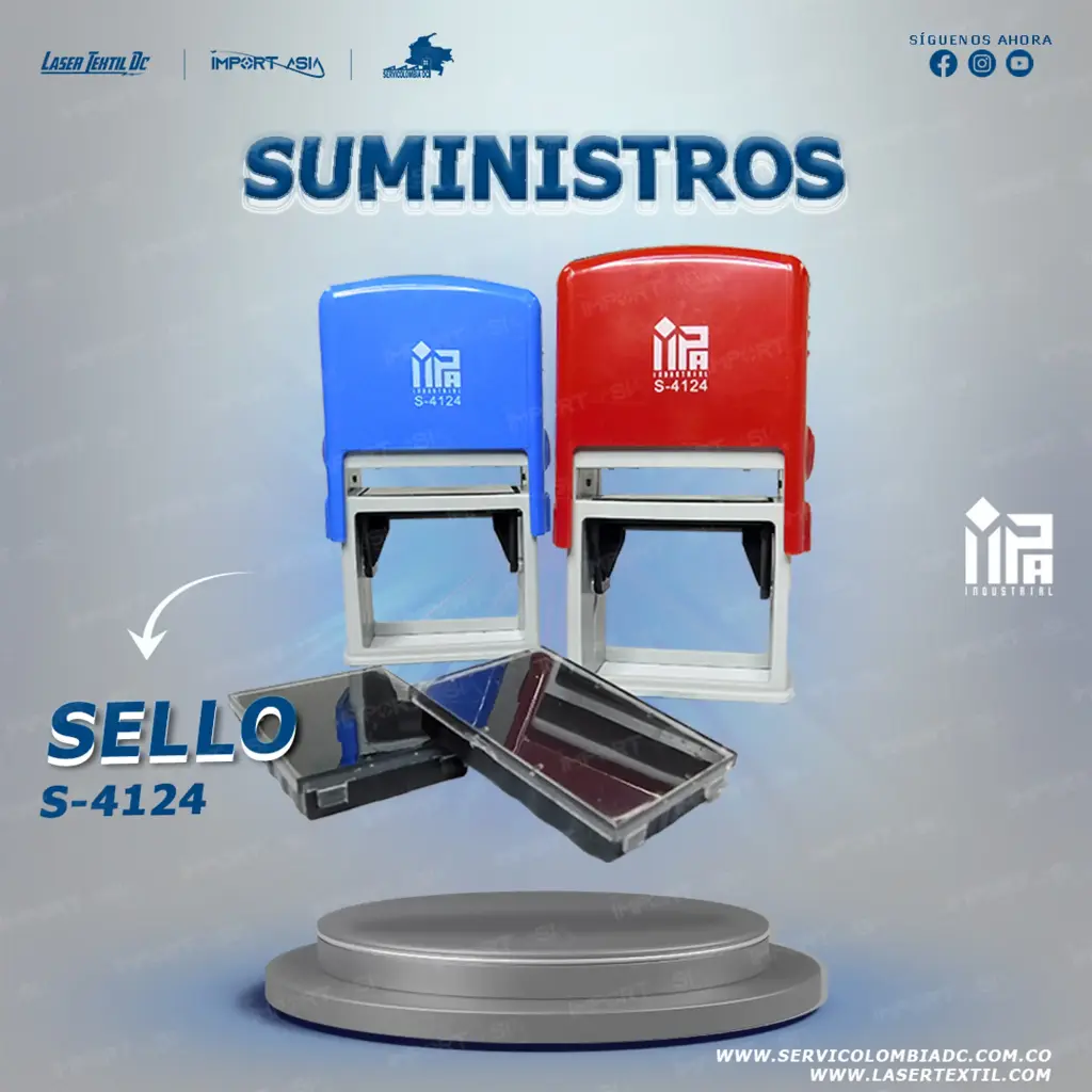 [S-4124ROJ] Sello autoentintable IMPA Ref. S-4124 (ROJO)