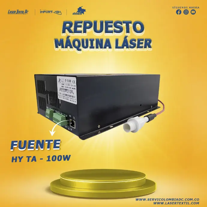 Fuente para maquina laser Co2 HY-TA 100W