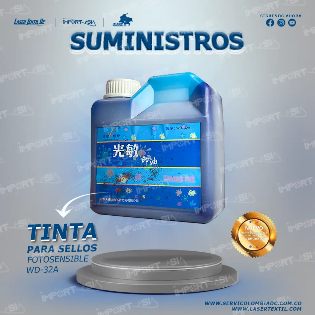 Tinta para Sello Autoentintable litro 