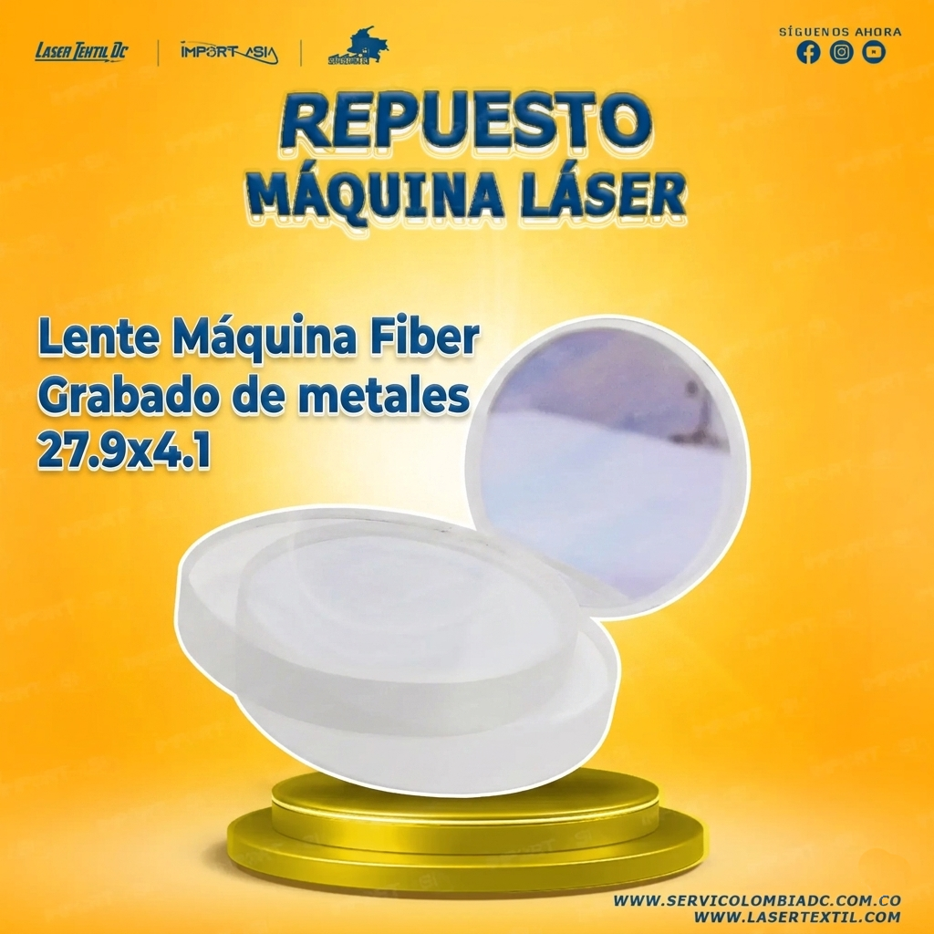 Lente Máquina Fiber Grabado de metales 27.9x4.1 