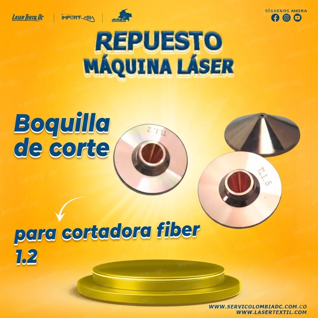 Boquilla de corte para cortadora fiber 1.2