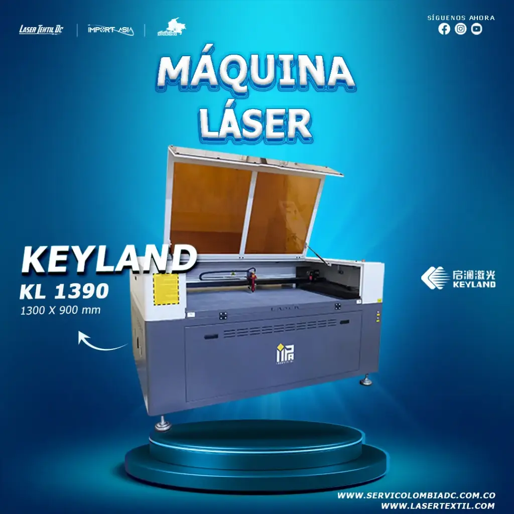 [TUBO100W] Máquina láser CO2 Keyland IMPA KL-1390 (100W)